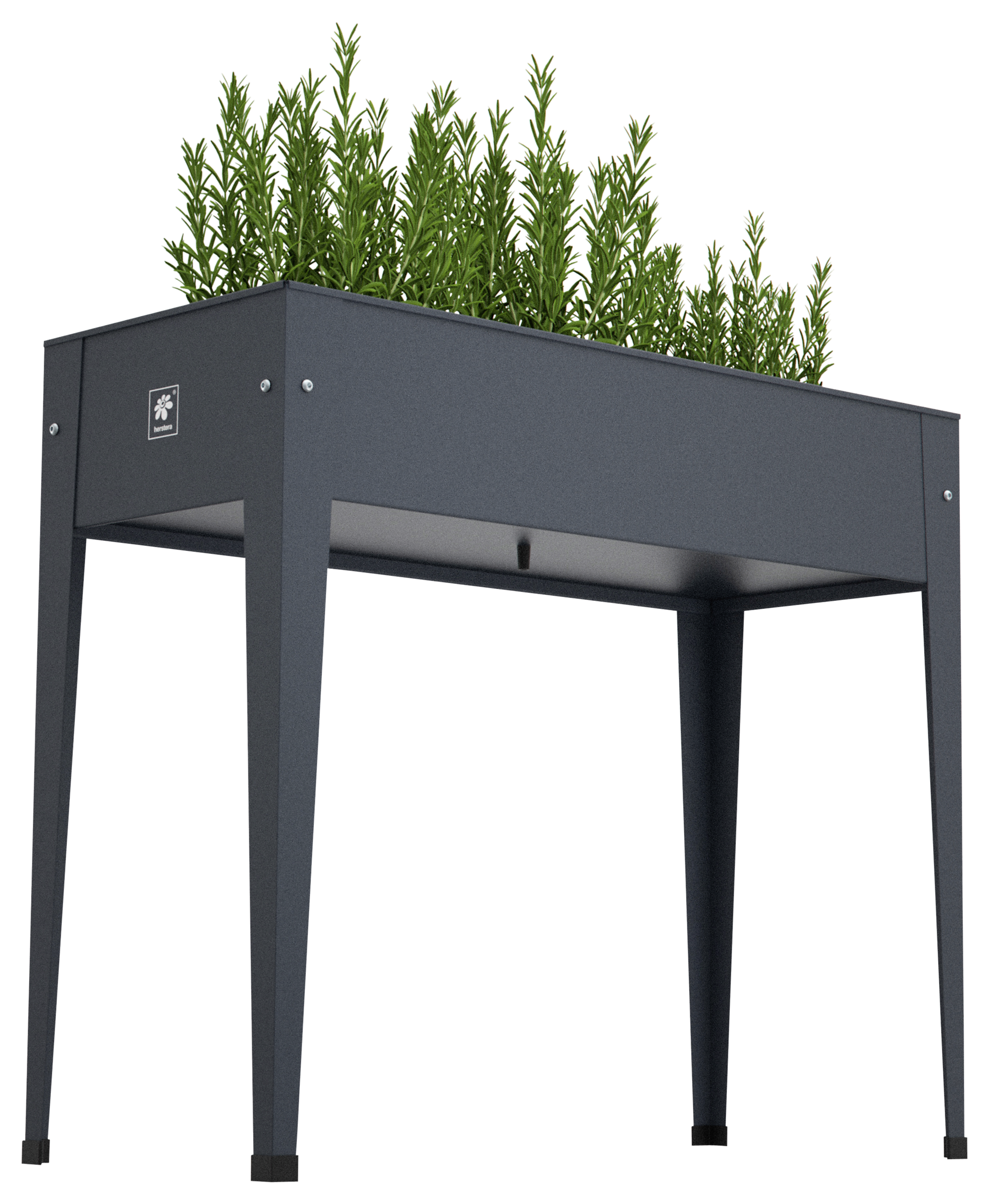 Herstera Garden Hochbeet Urban anthrazit Metall B/H/L: ca. 40x84x100 cm