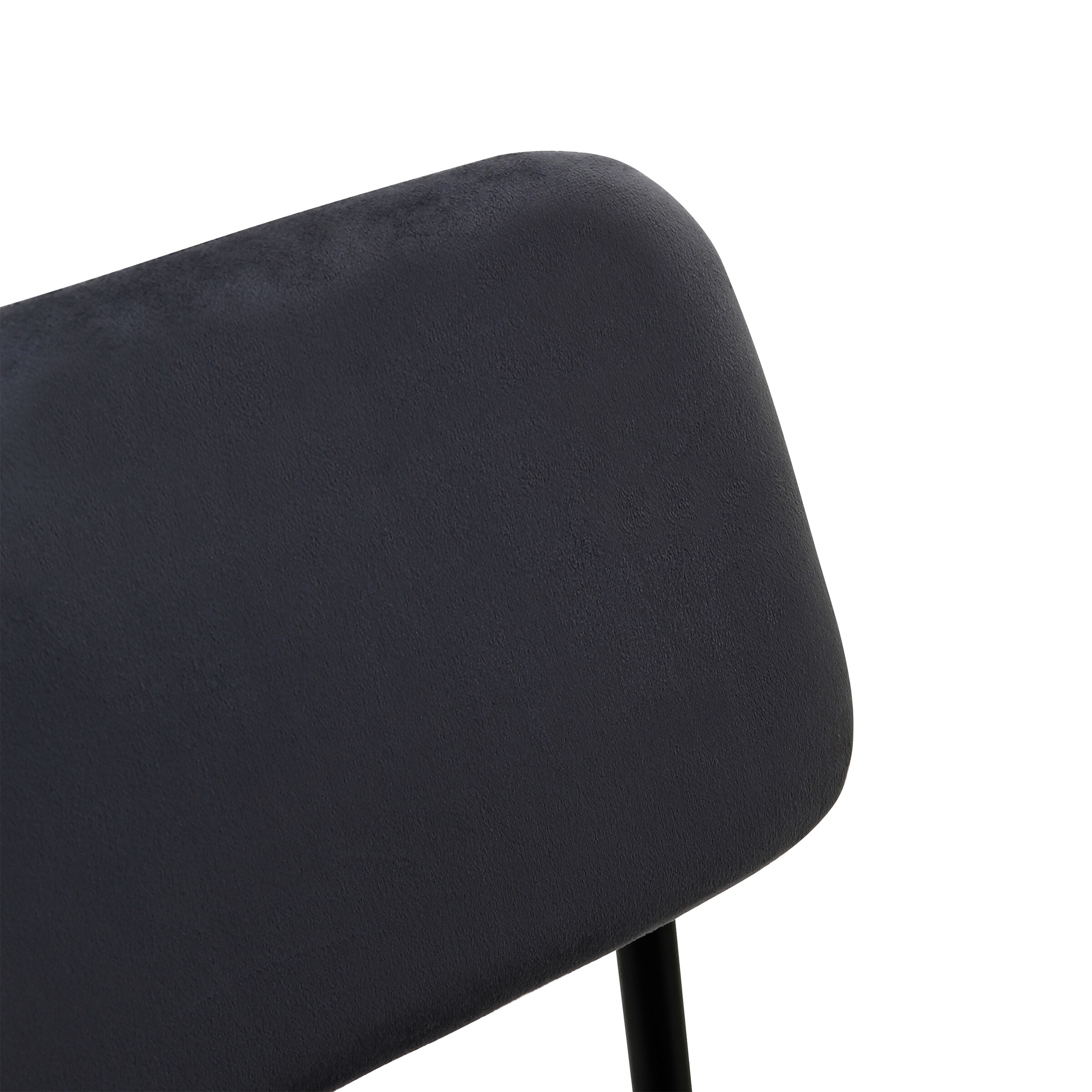 Barhocker MIKA schwarz Samt B/H/T: ca. 48,5x111x50 cm