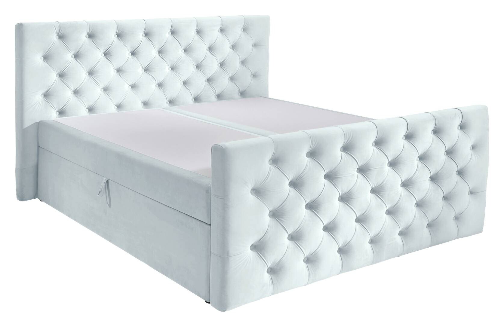 Boxbett Glow hellblau B/H/T: ca. 160x110x224 cm