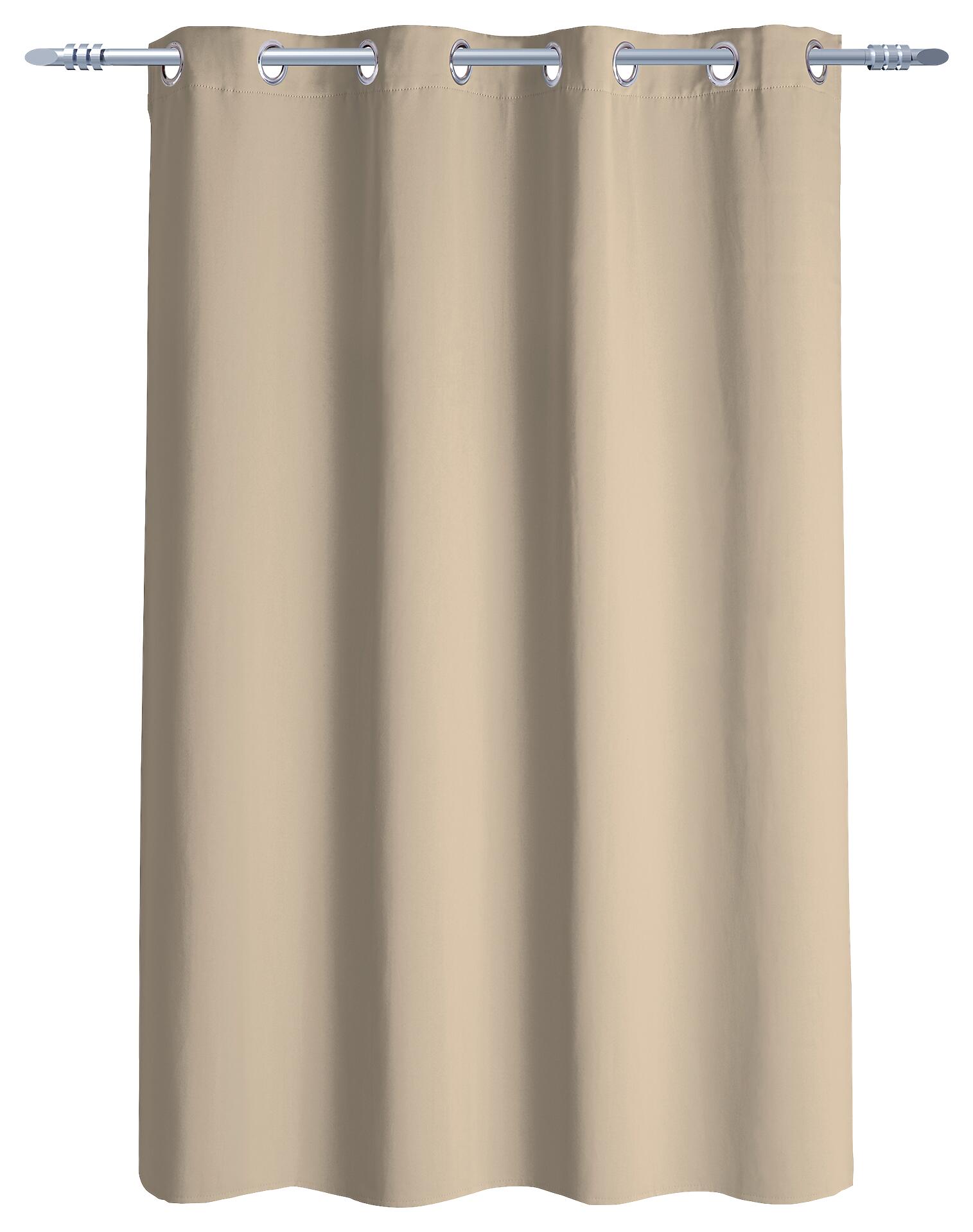 Ösenvorhang Verona sand B/L: ca. 140x145 cm