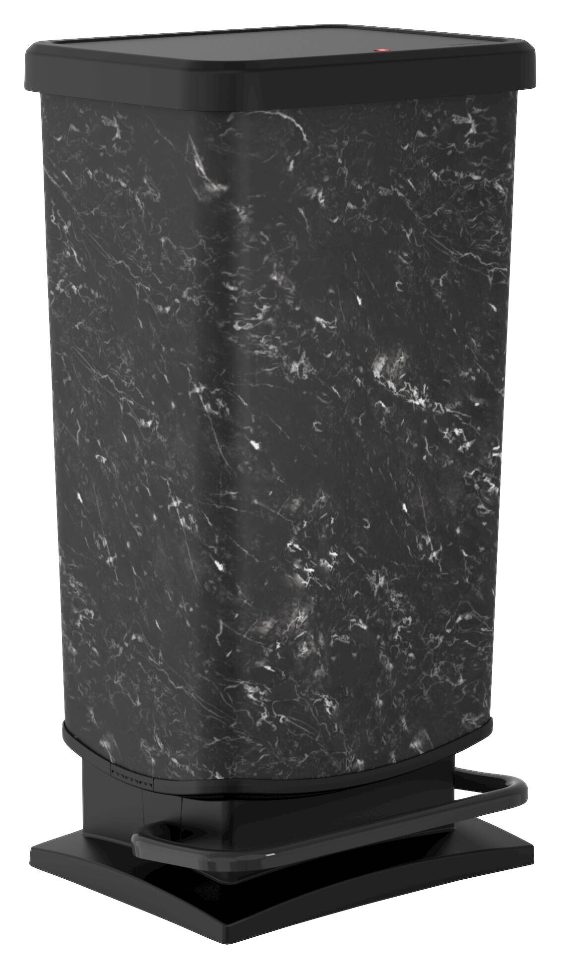 Treteimer schwarz B/H/L: ca. 29x67x35 cm