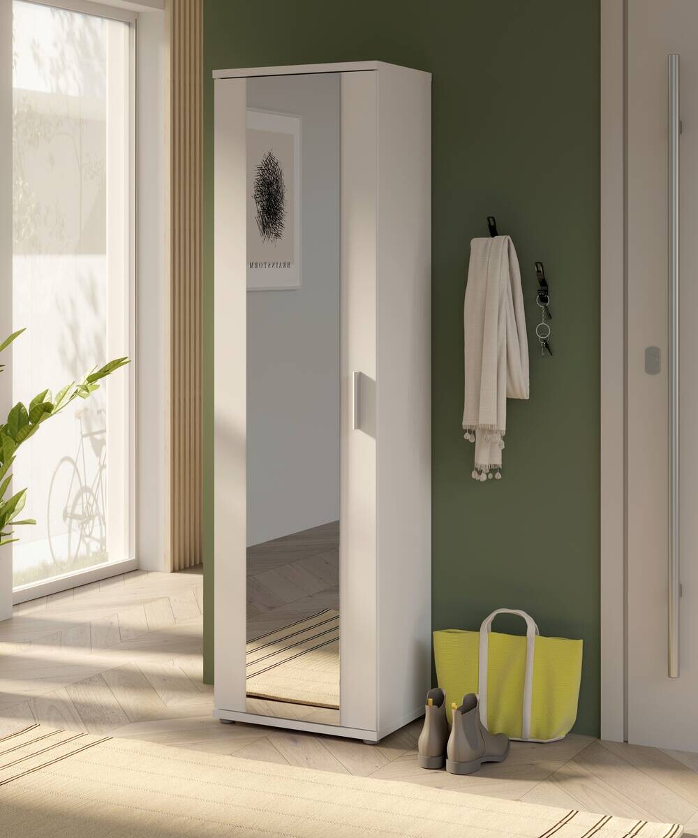 Mehrzweckschrank weiß B/H/T: ca. 50x179x35 cm