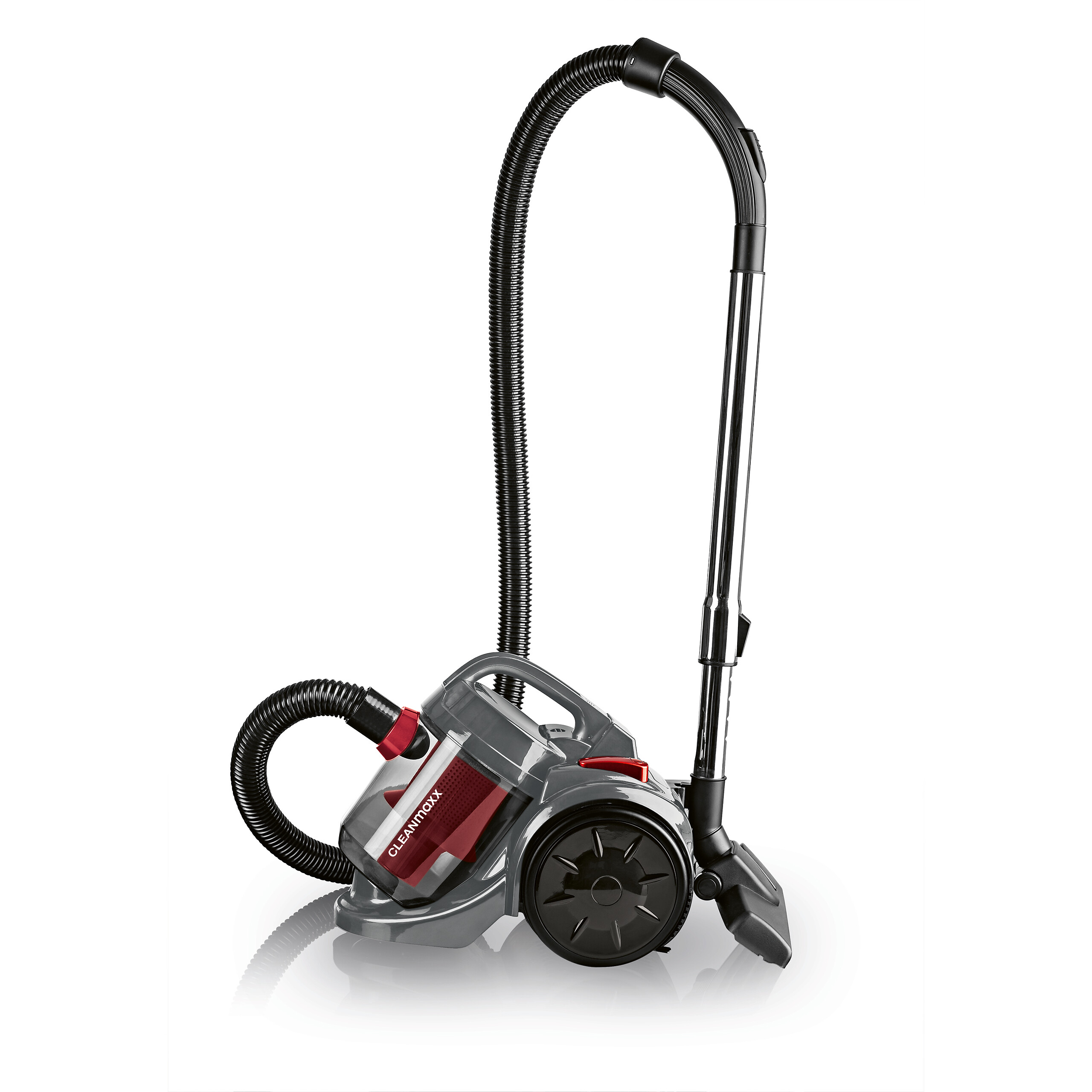 CLEANmaxx Staubsauger schwarz rot B/H/L: ca. 28x32x40 cm