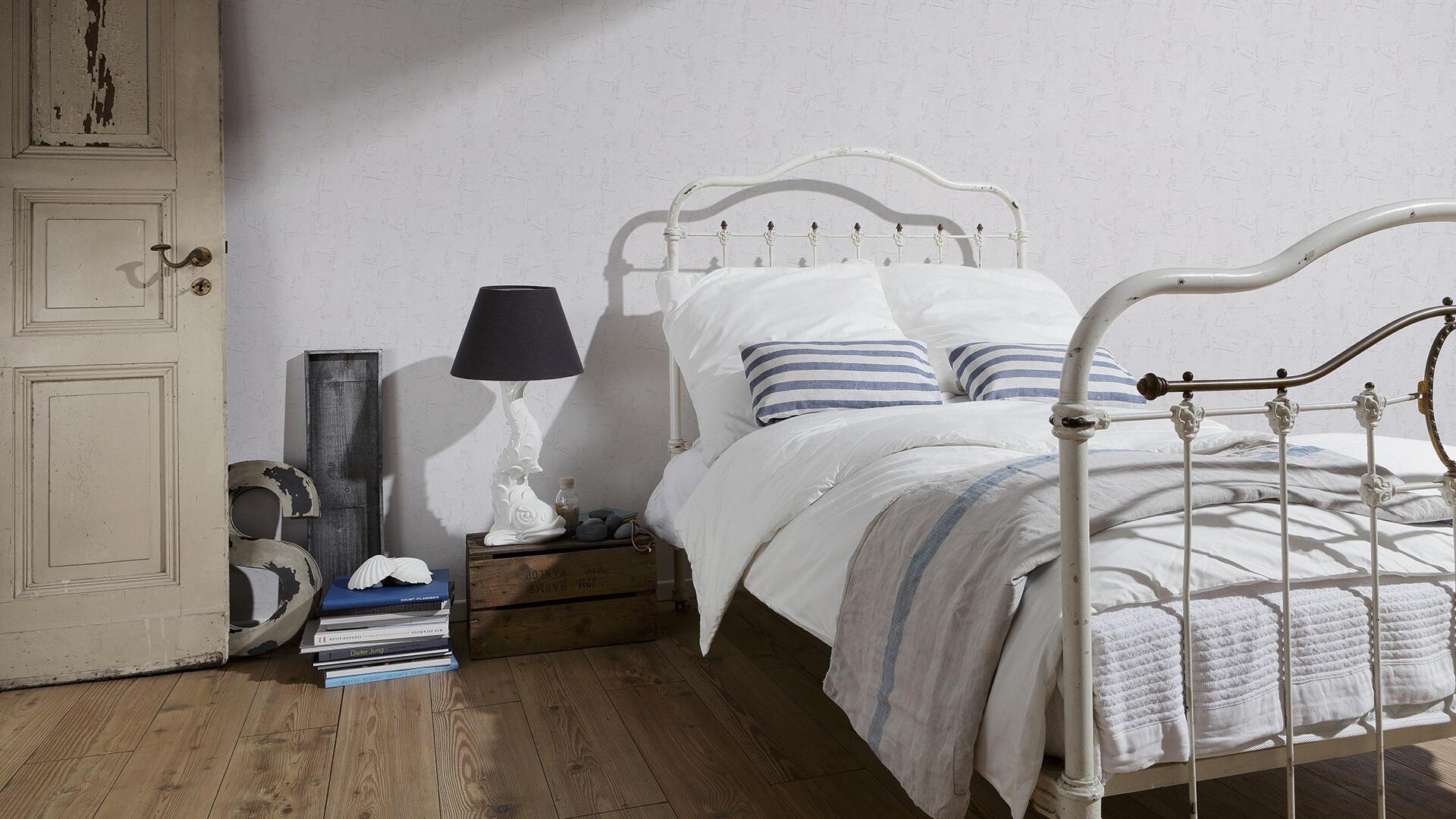 Vliestapete Struktur weiß B/L: ca. 53x1005 cm