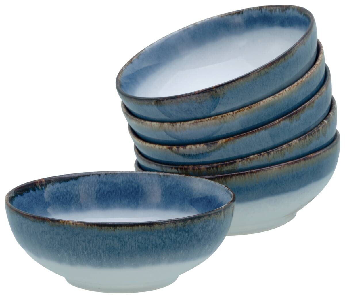 CreaTable Schüssel-Set Cascade blau Steinzeug