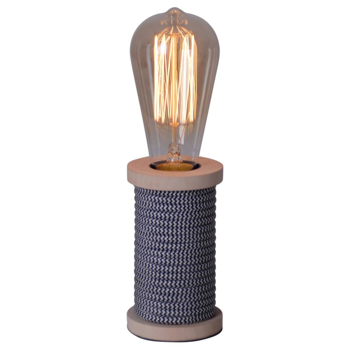 Näve Leuchten Tischleuchte 3158122 schwarz Textil Kunststoff Metall B/H/T: ca. 7x12x7 cm E27 1 Brennstellen