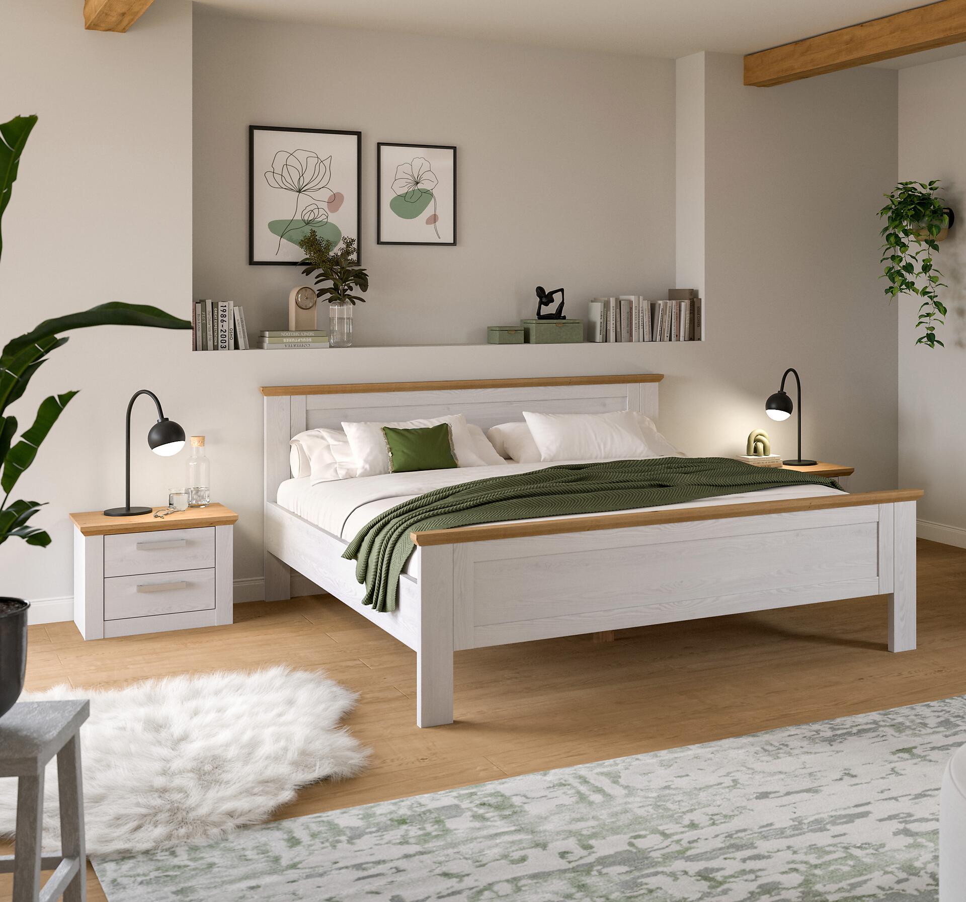 Bettanlage VERONA Sibiu Lärche Nachbildung Eiche Artisan Nachbildung