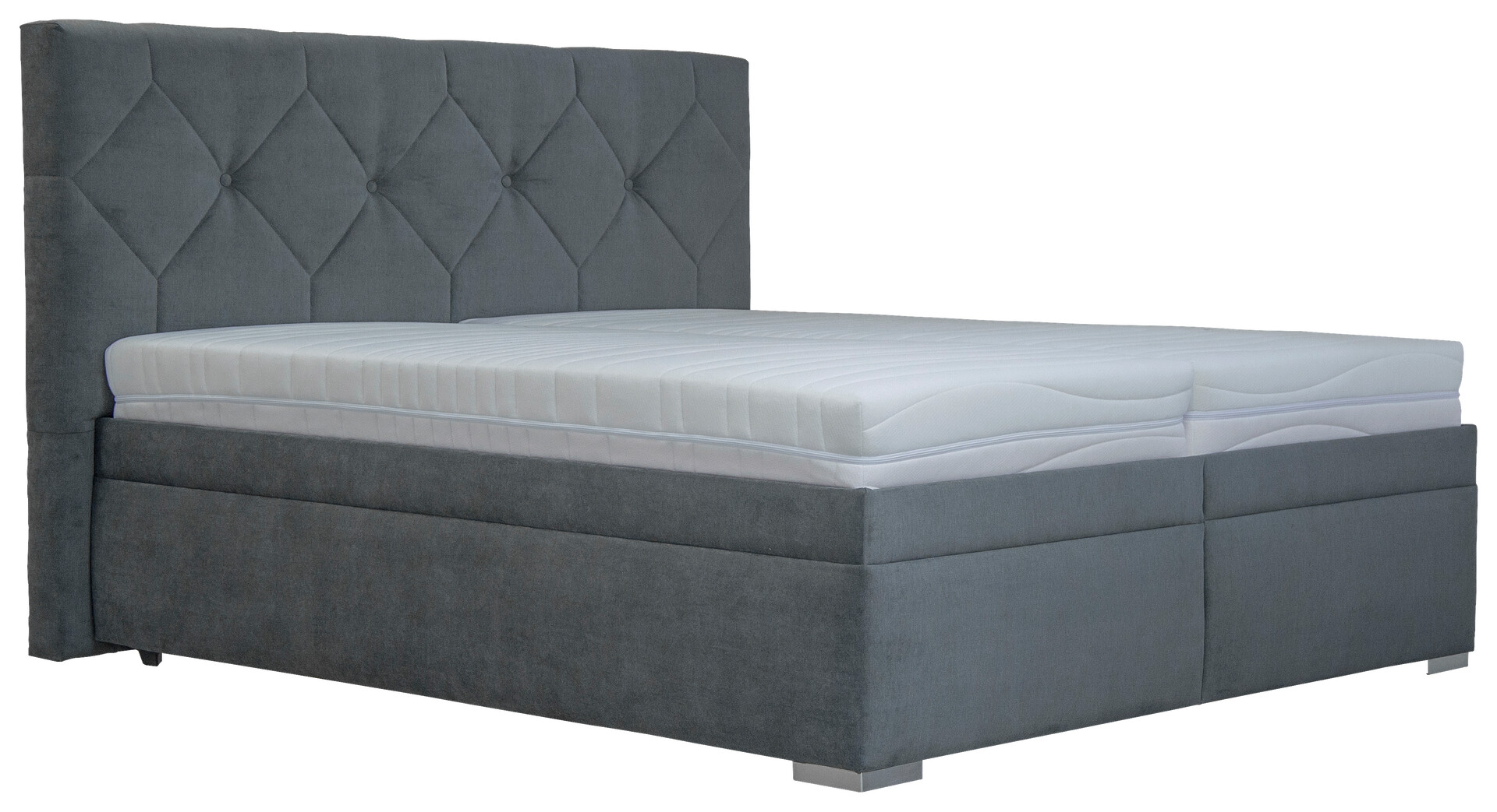 Polsterbett Gela grau Liegefläche B/L: ca. 180x200 cm