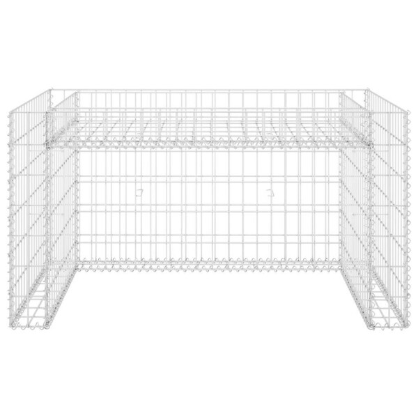 vidaXL Rasenmähergarage silber