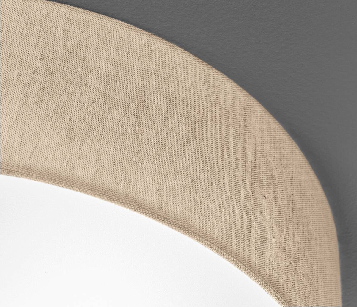 Fischer & Honsel Deckenleuchte 20052 sand Leinen H/D: ca. 12x40 cm E14 3 Brennstellen