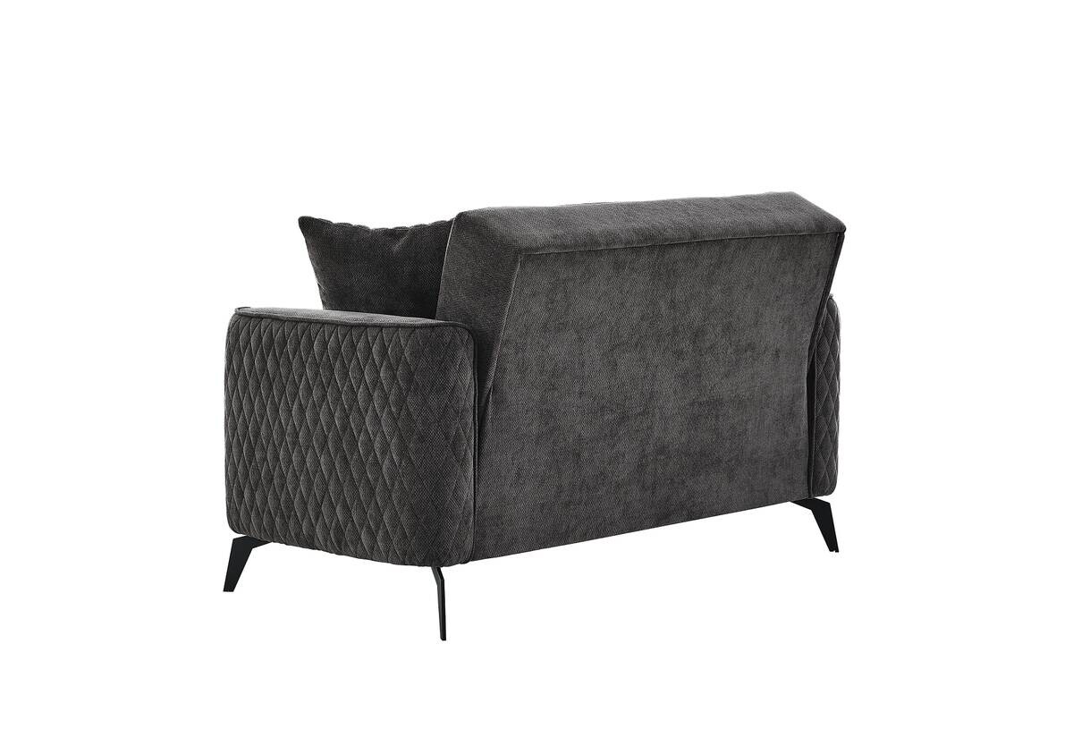 Sofa 3-2-1 Lendor grau Webstoff