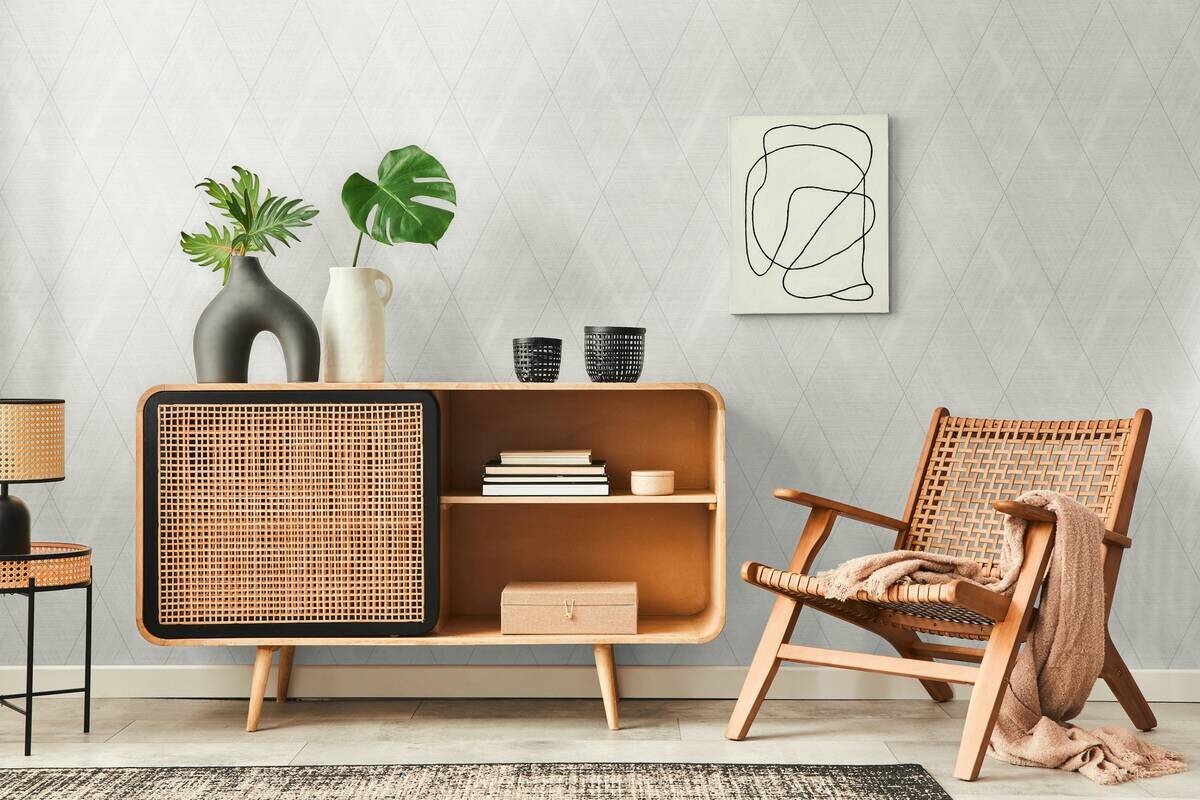 A.S.Creation Vliestapete creme weiß silber B/H/D: ca. 53x1005x8,4 cm