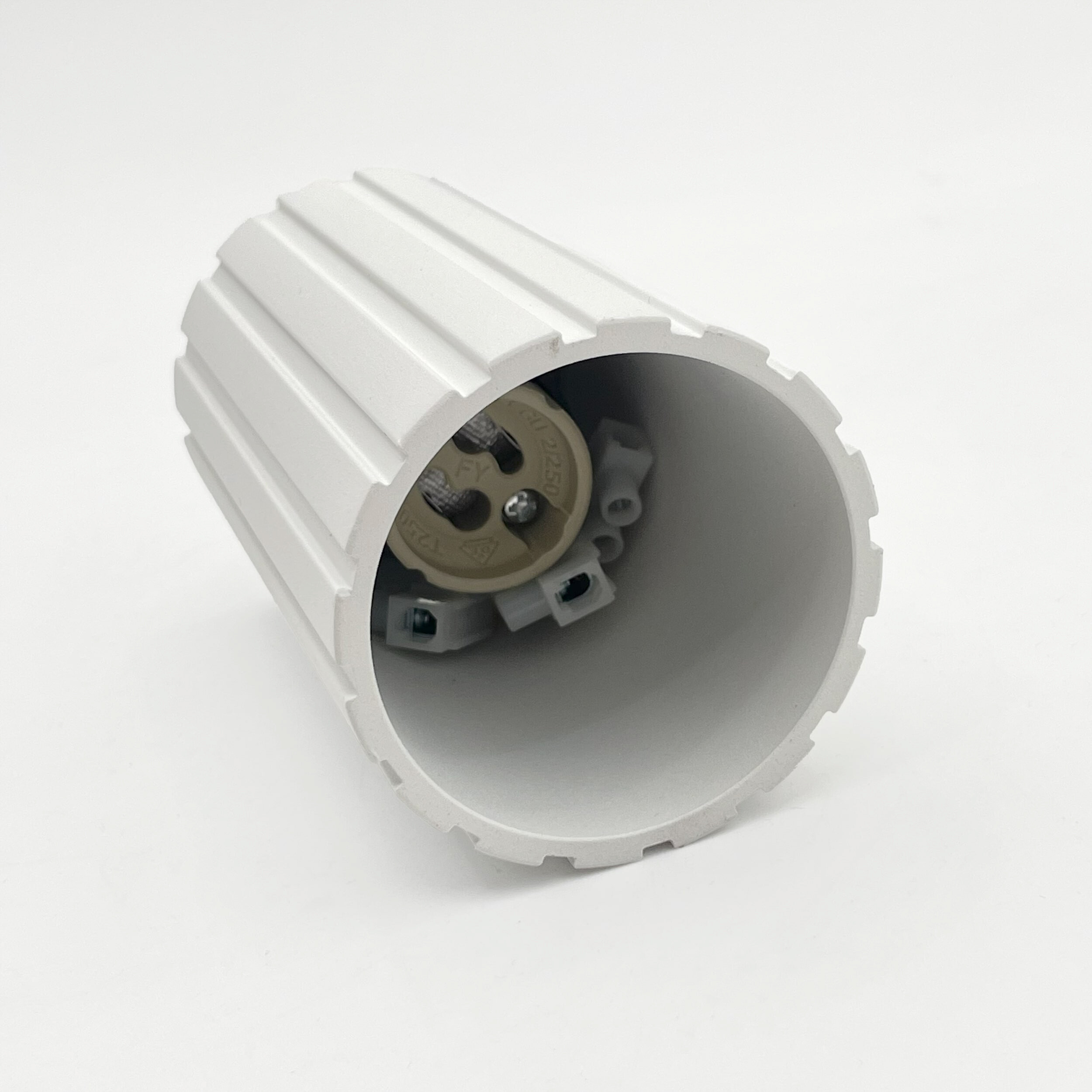 Lamkur Strahler Prisma weiß Stahl B/H/L: ca. 6,5x10x6,5 cm 1 Brennstellen