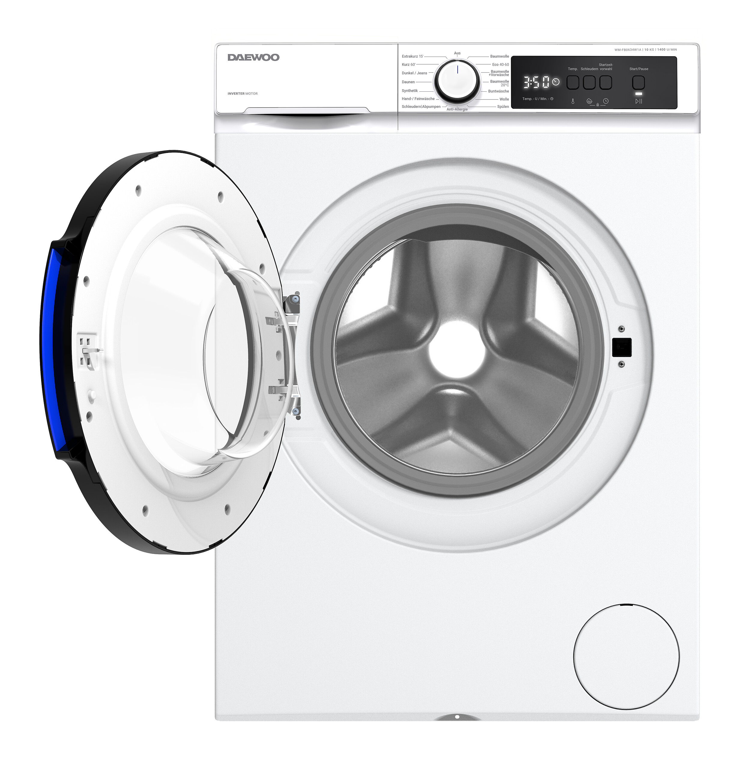 Daewoo Waschmaschine WM-FB0634W1A-DE weiß B/H/T: ca. 59,7x84,5x58,2 cm