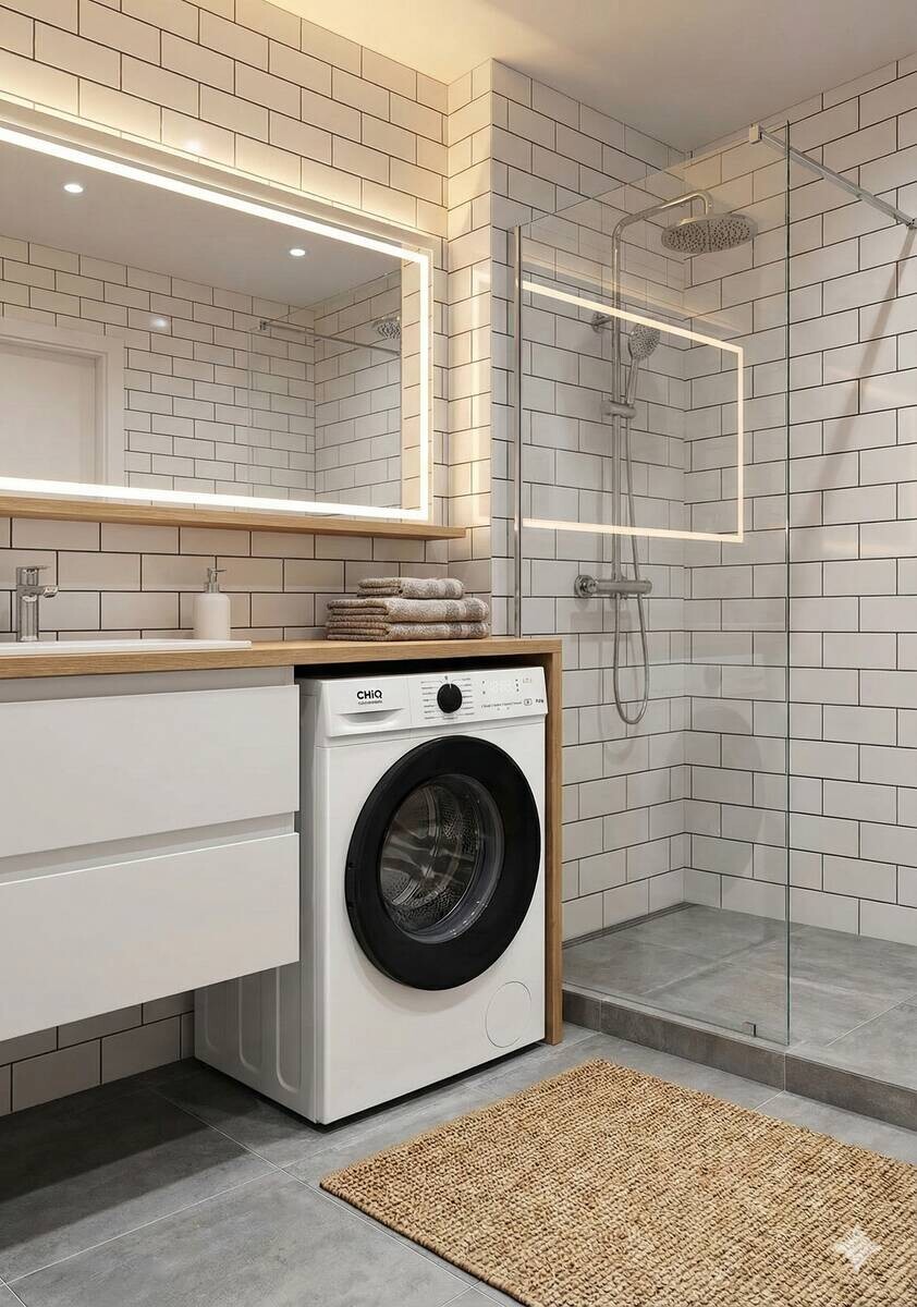 CHiQ Waschmaschine FL70121M3XWGAPO weiß B/H/T: ca. 60x84,7x46,5 cm ca. 7 kg