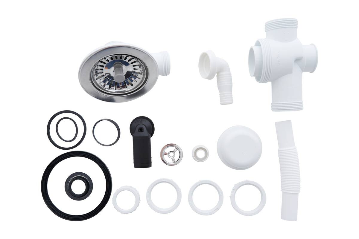 Respekta Einbauspüle Denver 86 x 50 G Beton grau Mineralite B/H/T: ca. 86x20x50 cm