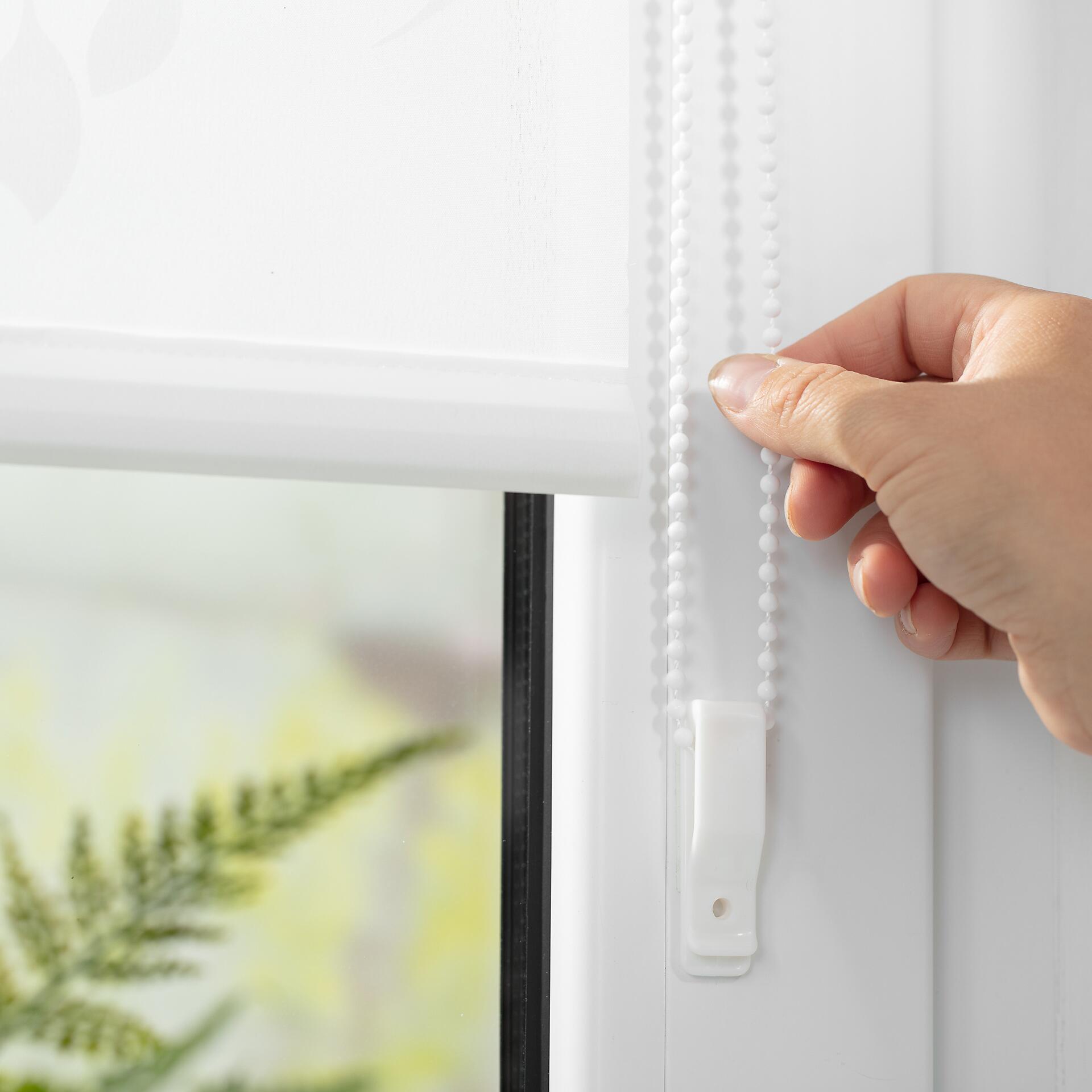 LICHTBLICK Rollo Pflanze weiß B/L: ca. 80x150 cm