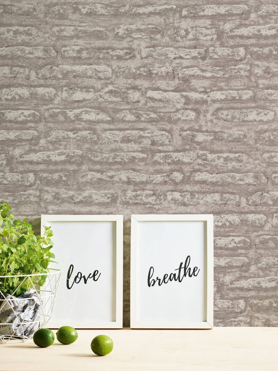 A.S.Creation Vliestapete Attractive 2 Steine grau B/L: ca. 53x1005 cm