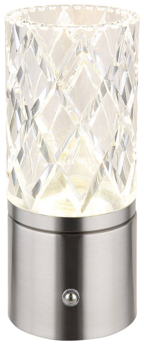 GLOBO LED-Tischleuchte Sanja Metall Acryl H/D: ca. 19x8 cm