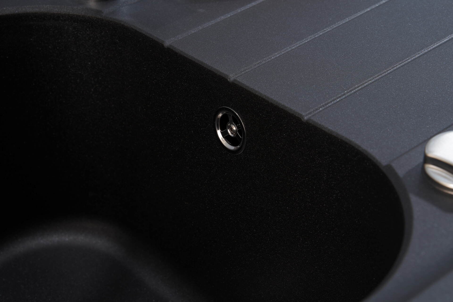 Respekta Einbauspüle Orlando 100 x 50 S schwarz Granitverbundmaterial B/H/T: ca. 100x22,5x50 cm