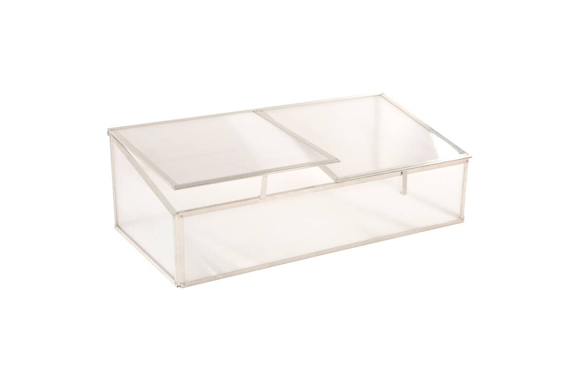 Westmann Frühbeetaufsatz Genus silber B/H/L: ca. 125x29x62 cm