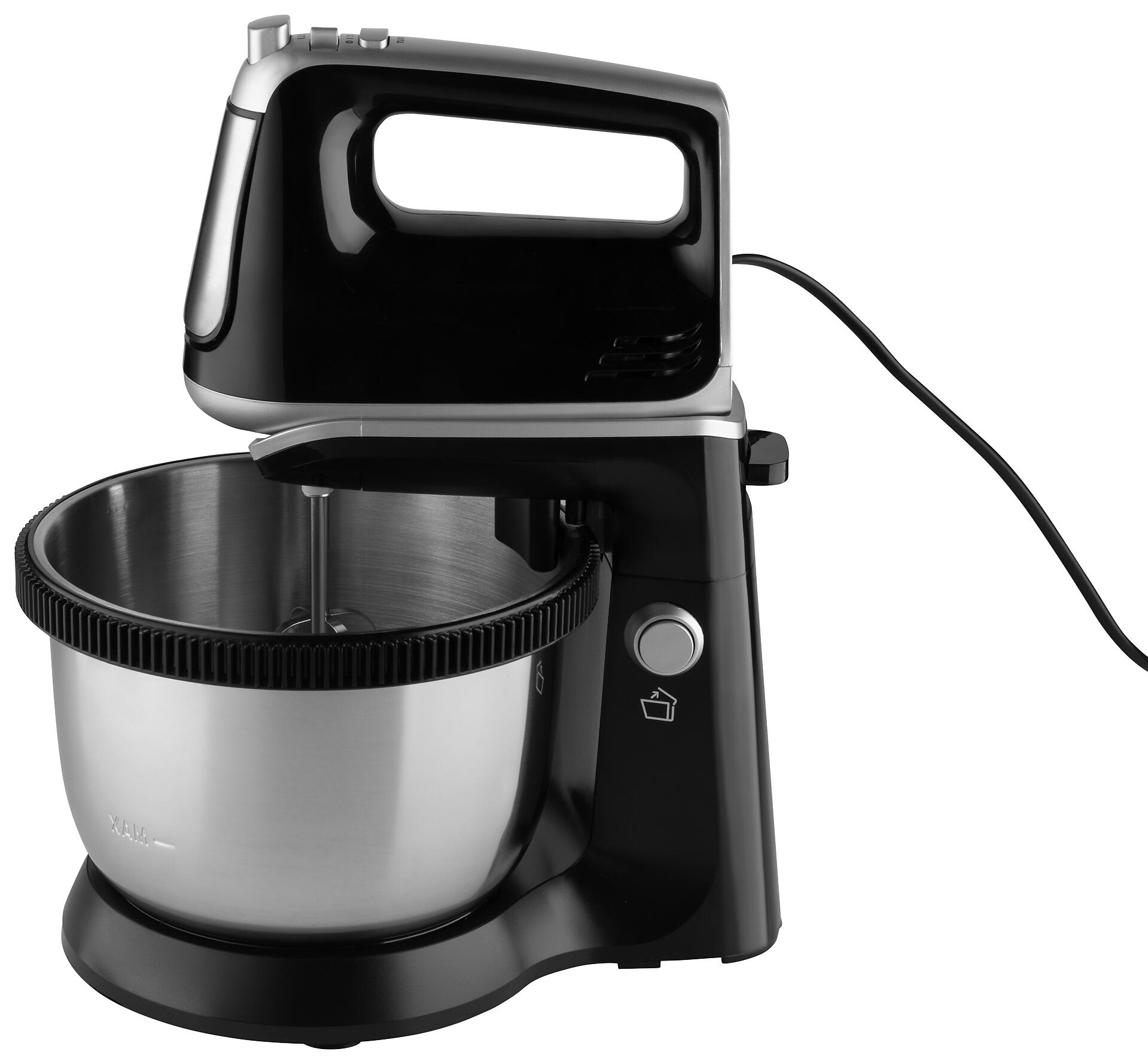 POCOline Mixer schwarz Kunststoff Edelstahl B/H/L: ca. 21,3x34,7x28,7 cm