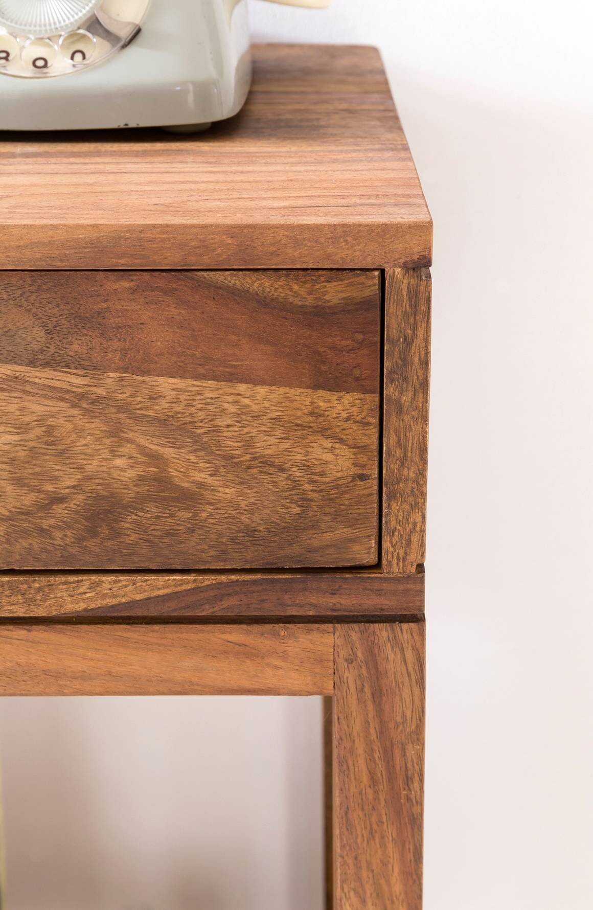 Beistelltisch natur Echtholz B/H/T: ca. 35x90x35 cm