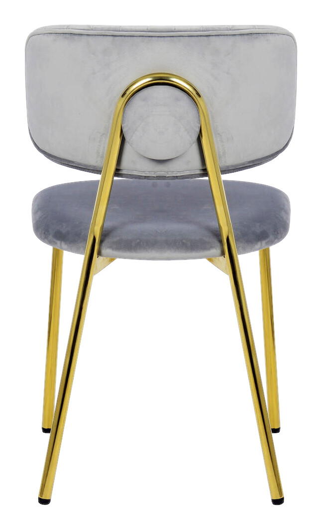 Stuhl Kian 100 2er-Set grau Microfaser B/H/T: ca. 47x80x51 cm