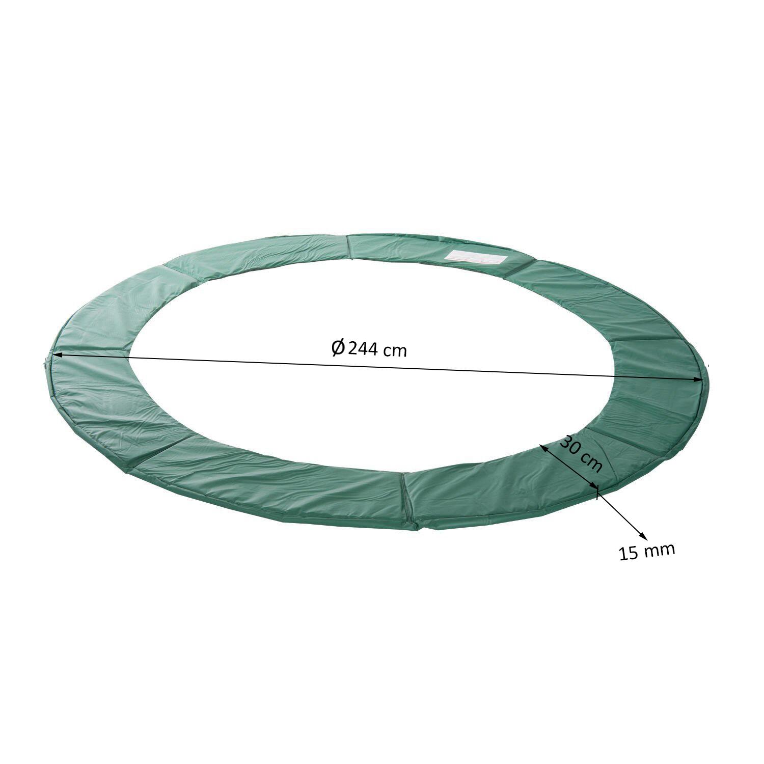 Outsunny Tampolin grün D: ca. 244 cm