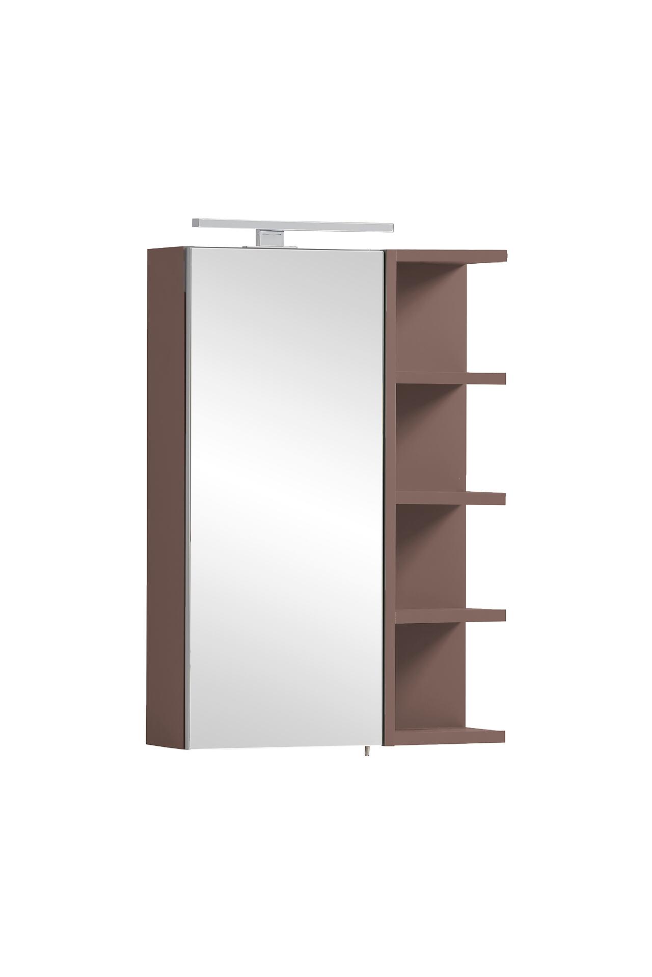 Spiegelschrank Piazza mauve B/H/T: ca. 49,7x74,8x16 cm