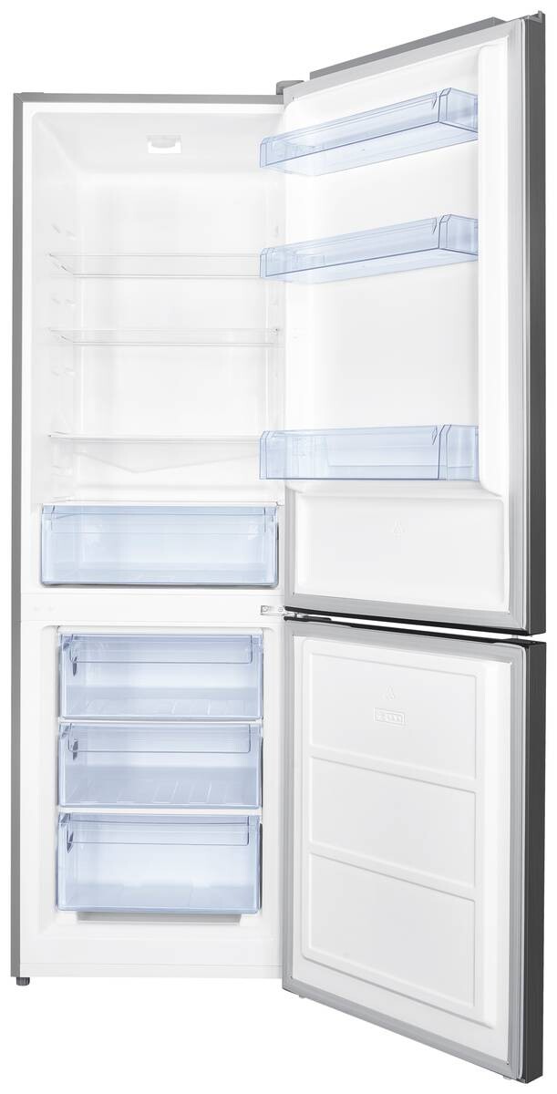 POCOline Kühl-/Gefrierkombination KGK 185-31 Inox B/H/T: ca. 60x186x61 cm