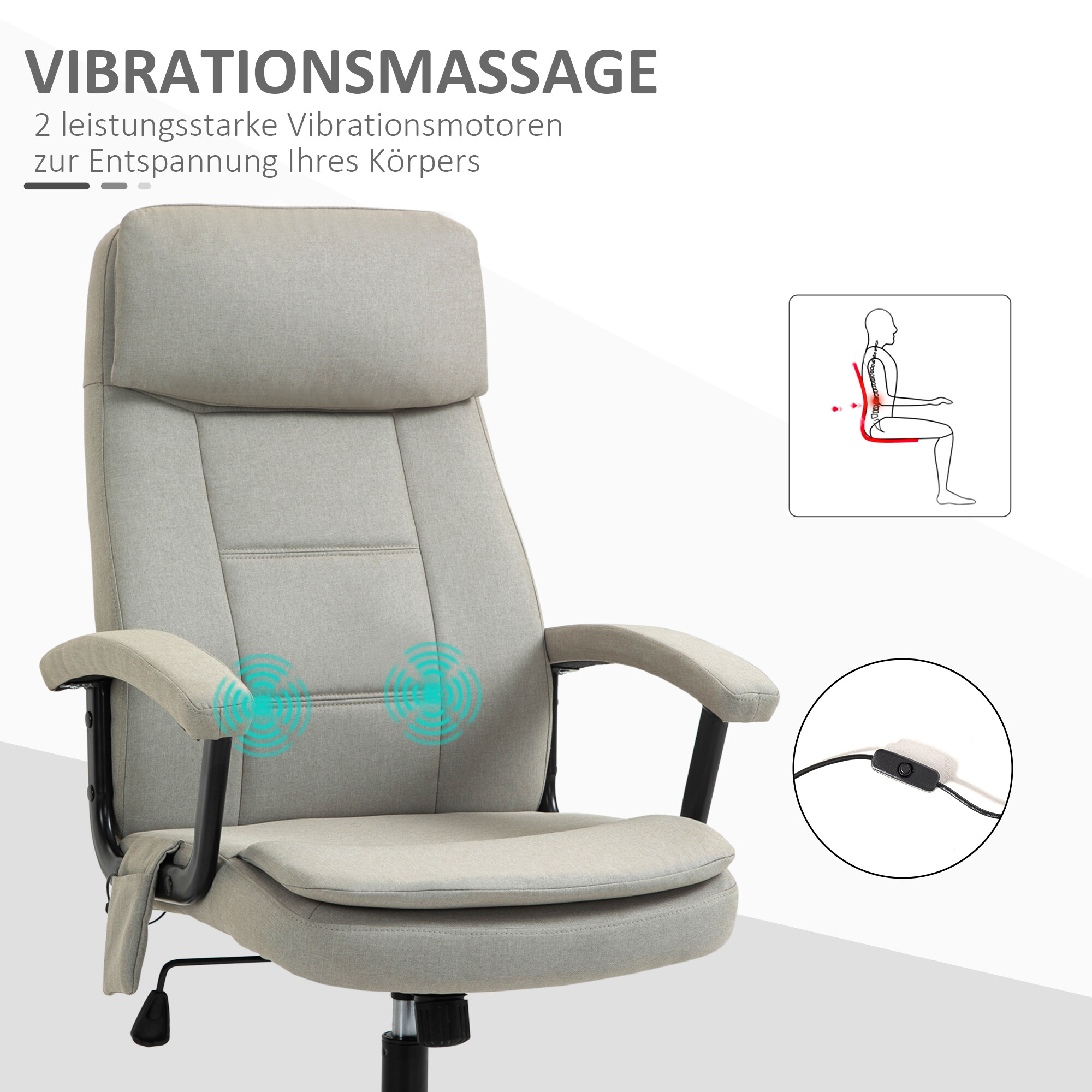 Drehstuhl 921-308BG beige