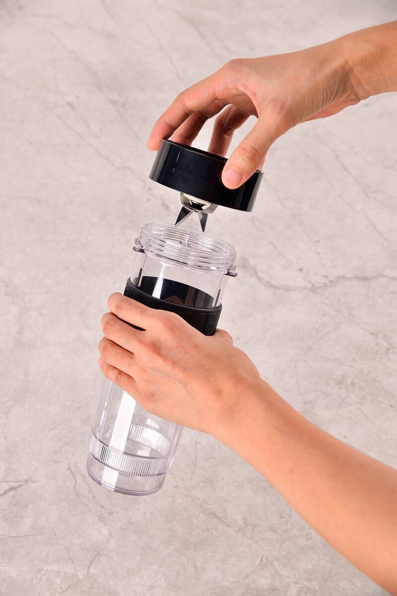 BERGNER Standmixer BG-51027-BK silber Kunststoff Silikon B/H/L: ca. 12x35x14 cm