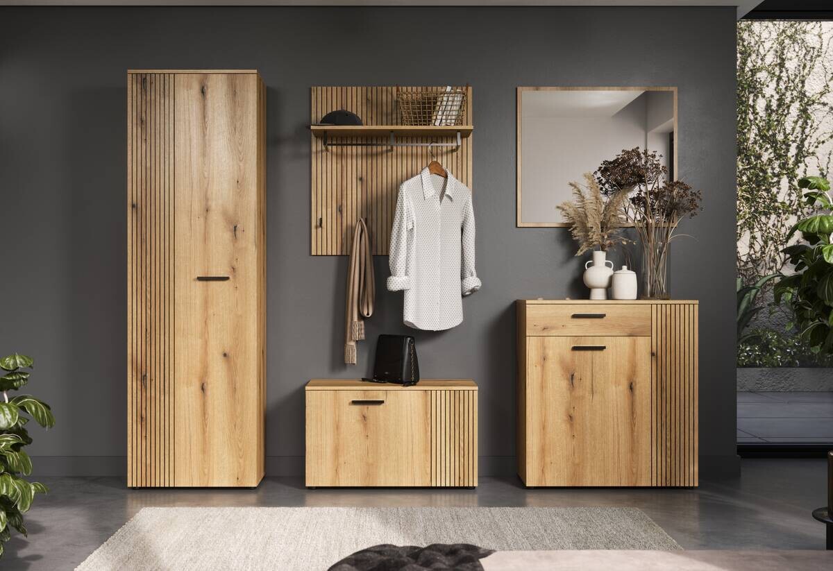 Schuhbank Pure Bliss Eiche Evoke Oak Nachbildung B/H/T: ca. 80x49x36 cm