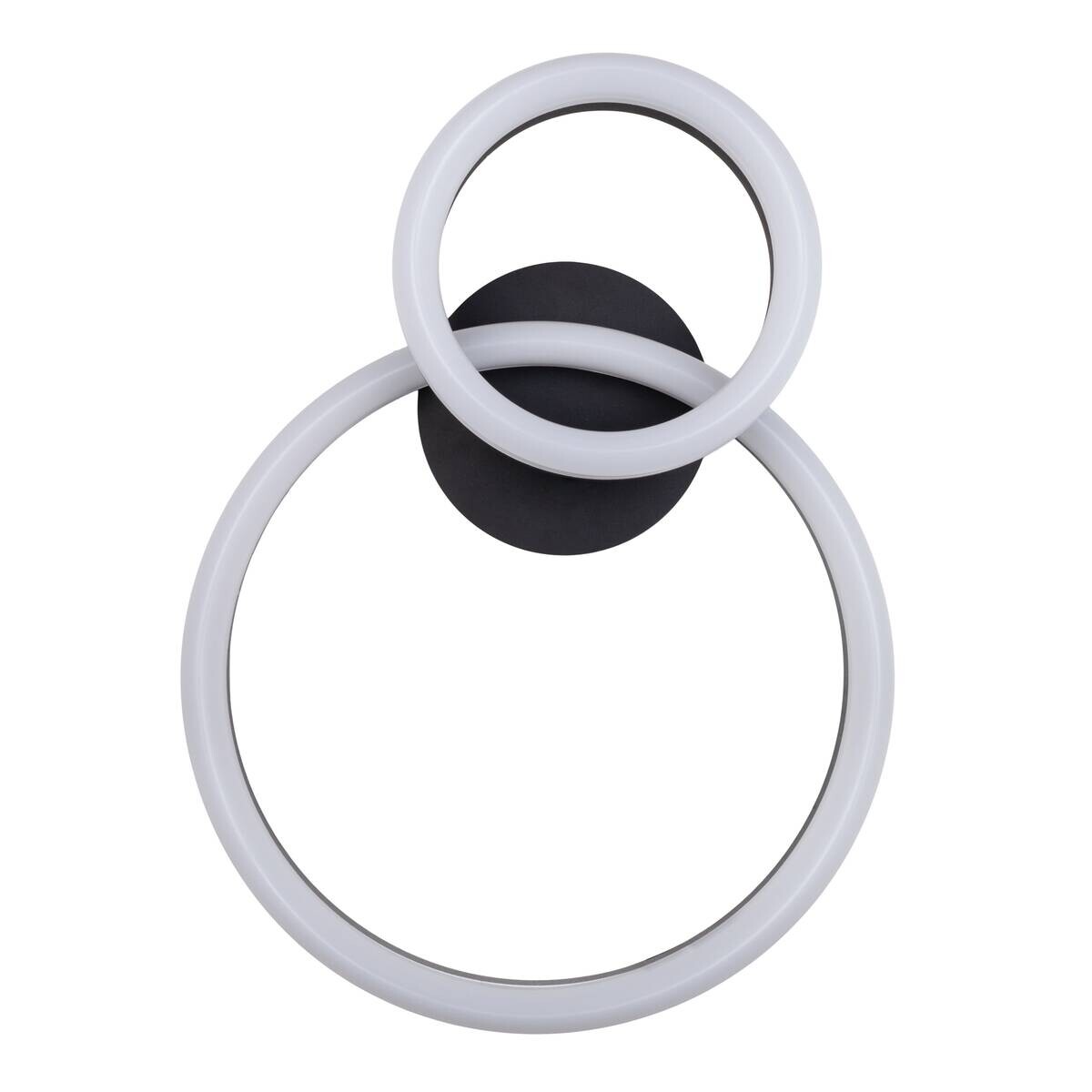 Näve Leuchten Deckenleuchte 1403422 schwarz Kunststoff Metall B/H/T: ca. 40x14x53 cm 2 Brennstellen