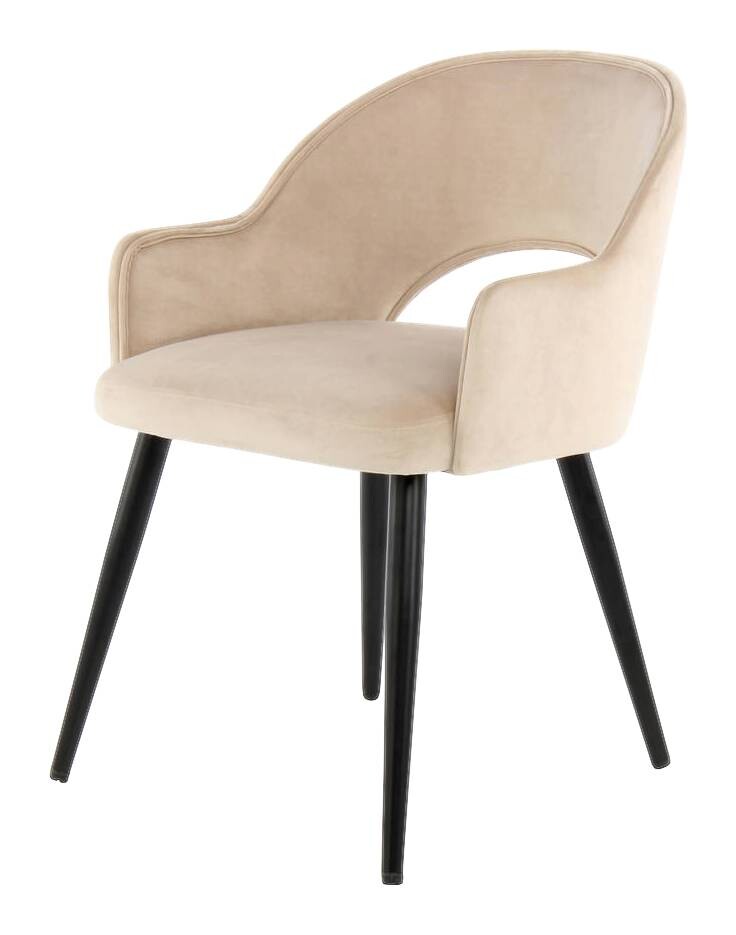 Stuhl Joris 100 2er champagner Microfaser B/H/T: ca. 55x77x58 cm