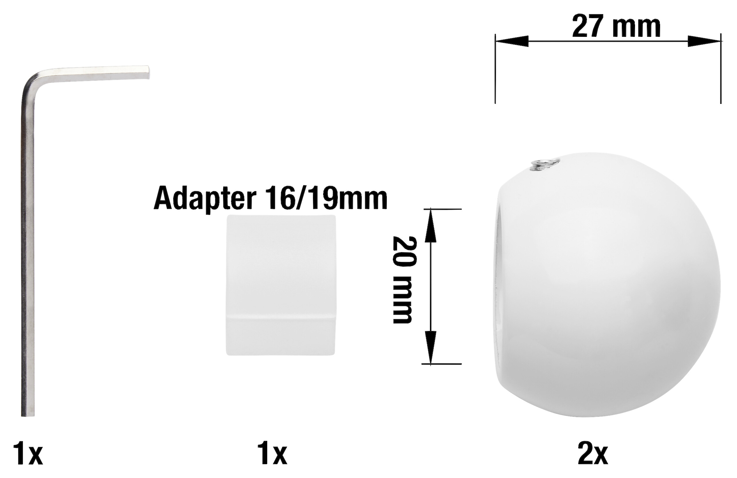 ondeco Endstück ball