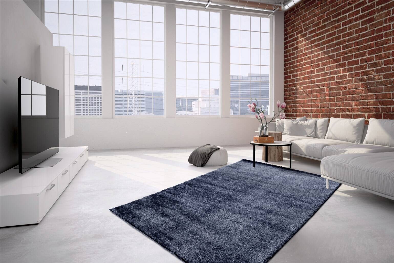 Arte Espina Hochflorteppich Swing 8100 lila B/L: ca. 140x200 cm