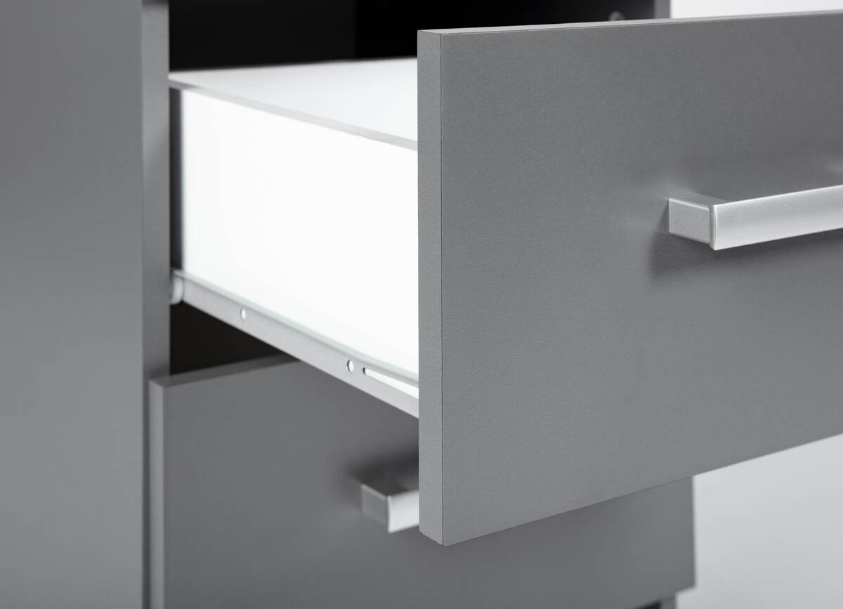 Kommode Elenzio Grafitgrau Optik B/H/T: ca. 41,2x50,8x40 cm