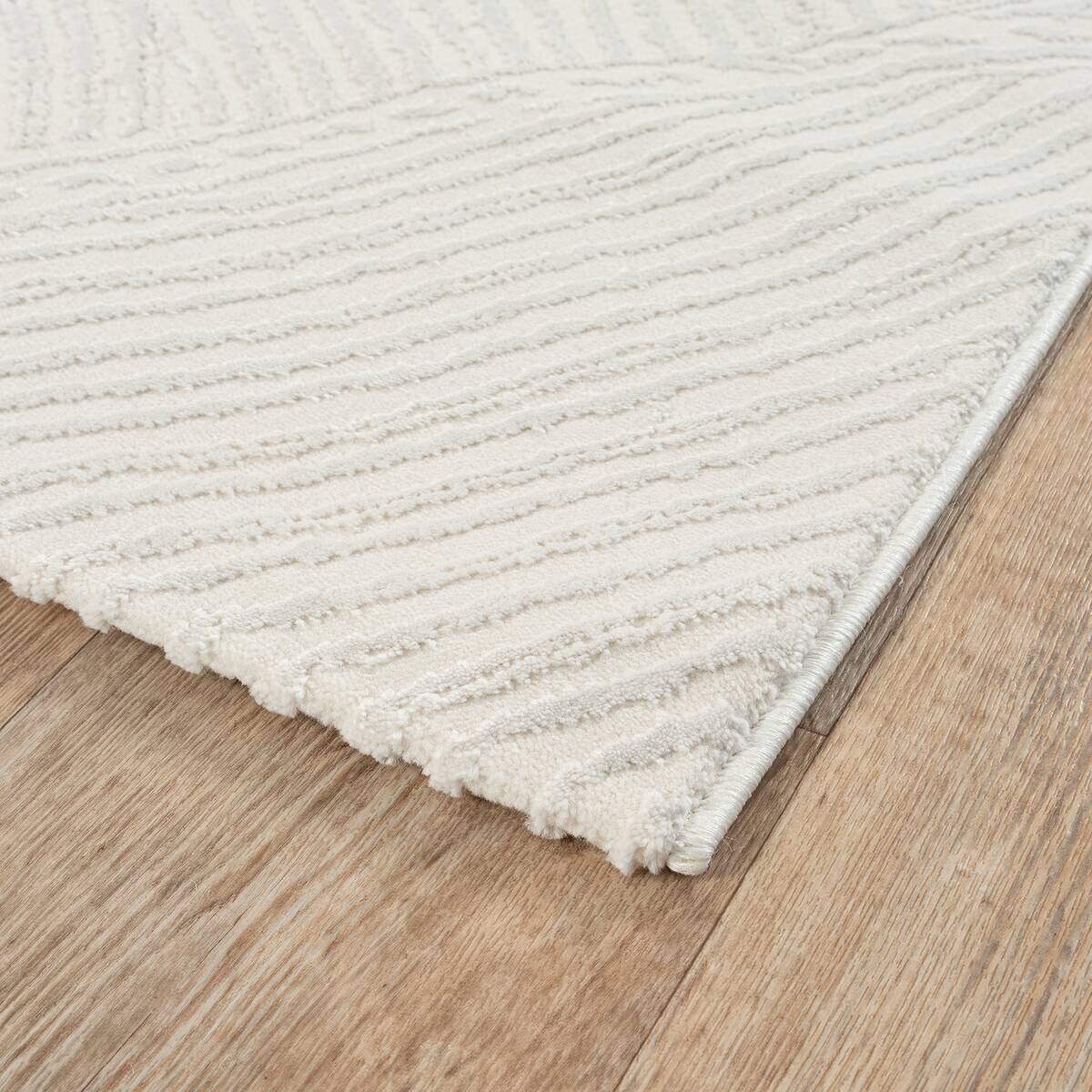 Sanat Kurzflorteppich HERA weiß B/L: ca. 120x160 cm