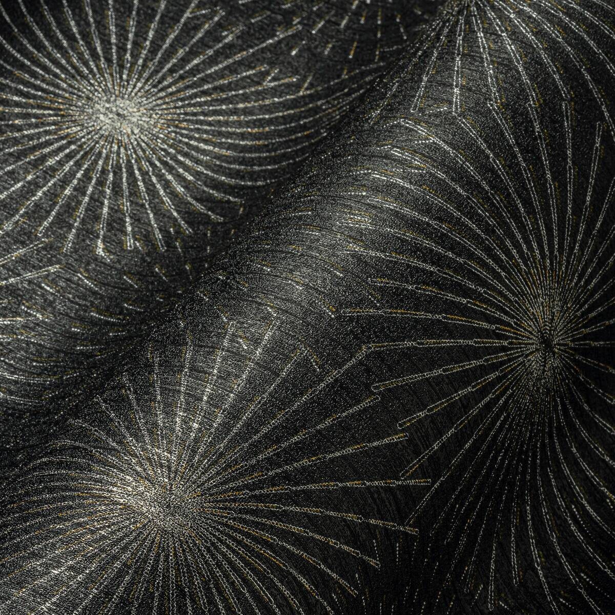 A.S.Creation Vliestapete schwarz silber gold B/H/D: ca. 53x1005x8,2 cm
