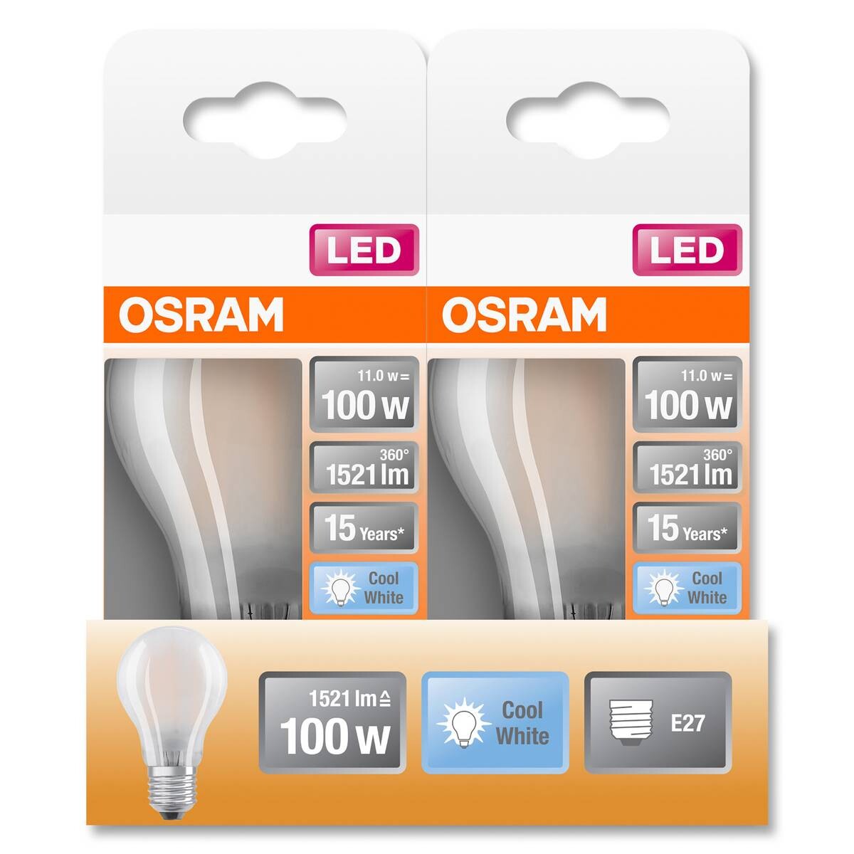 OSRAM Tropfenlampe E27