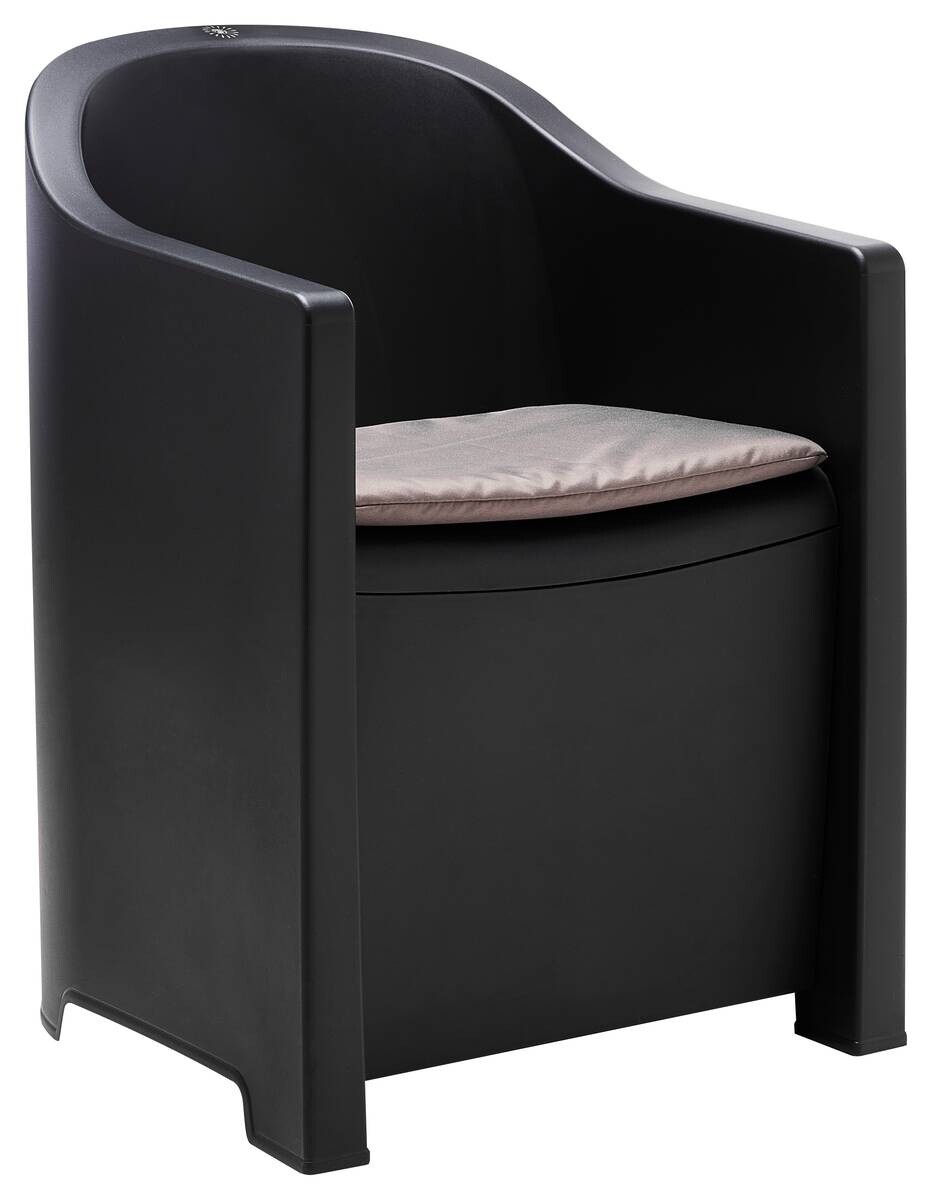 ProGarden Loungeset Luna anthrazit Kunststoff