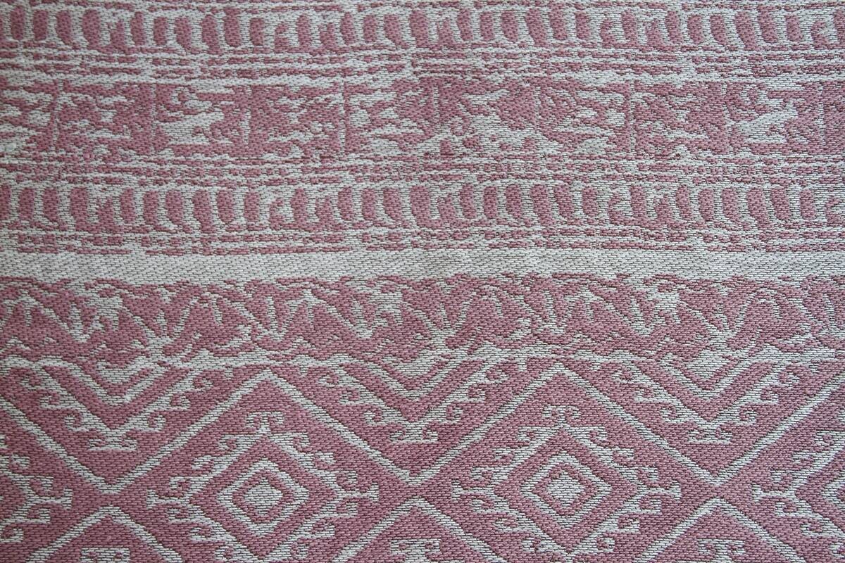 Kayoom Flachgewebeteppich Sunny 110 pink B/L: ca. 120x170 cm