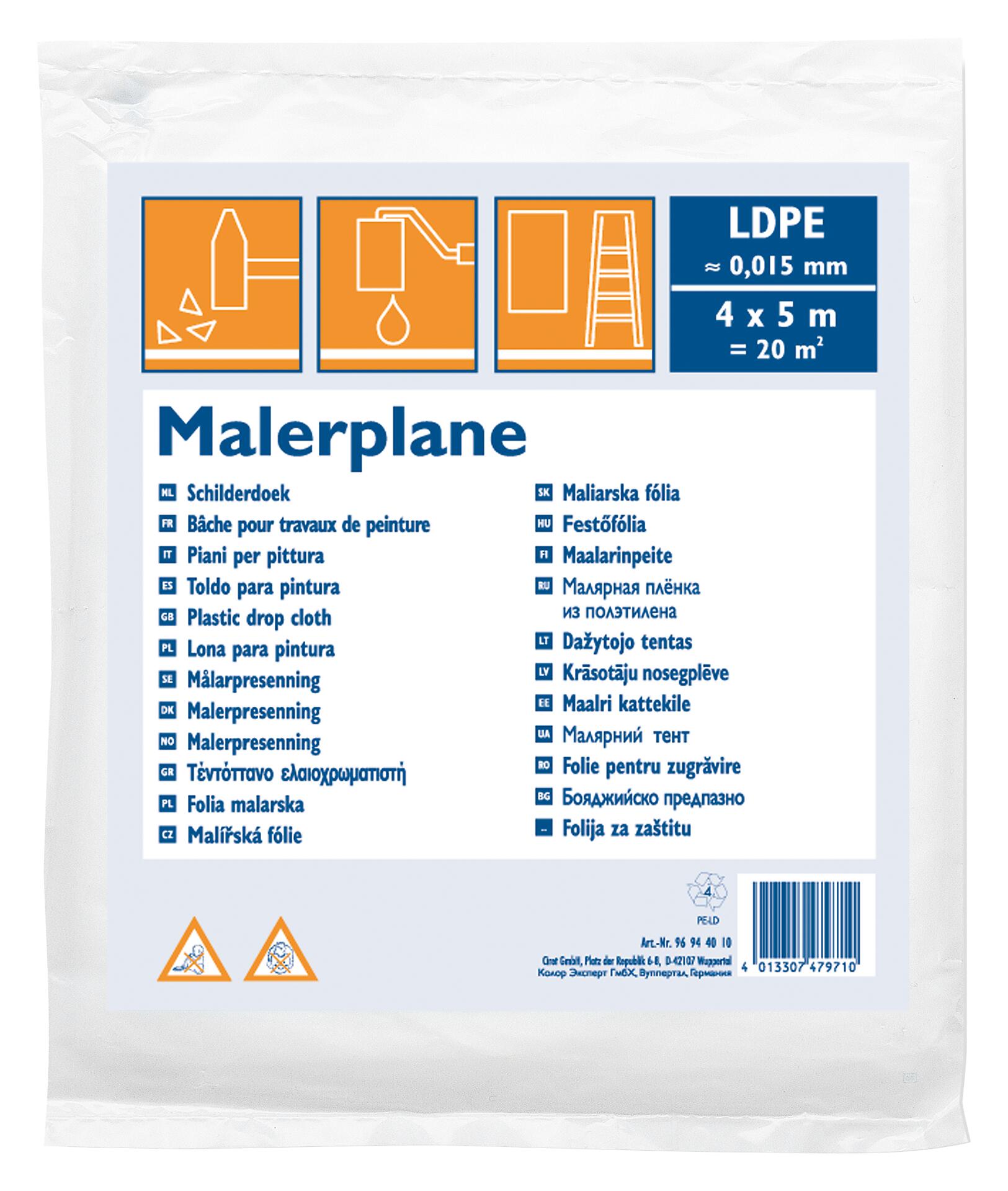 Abdeckplane B/L: ca. 400x500 cm