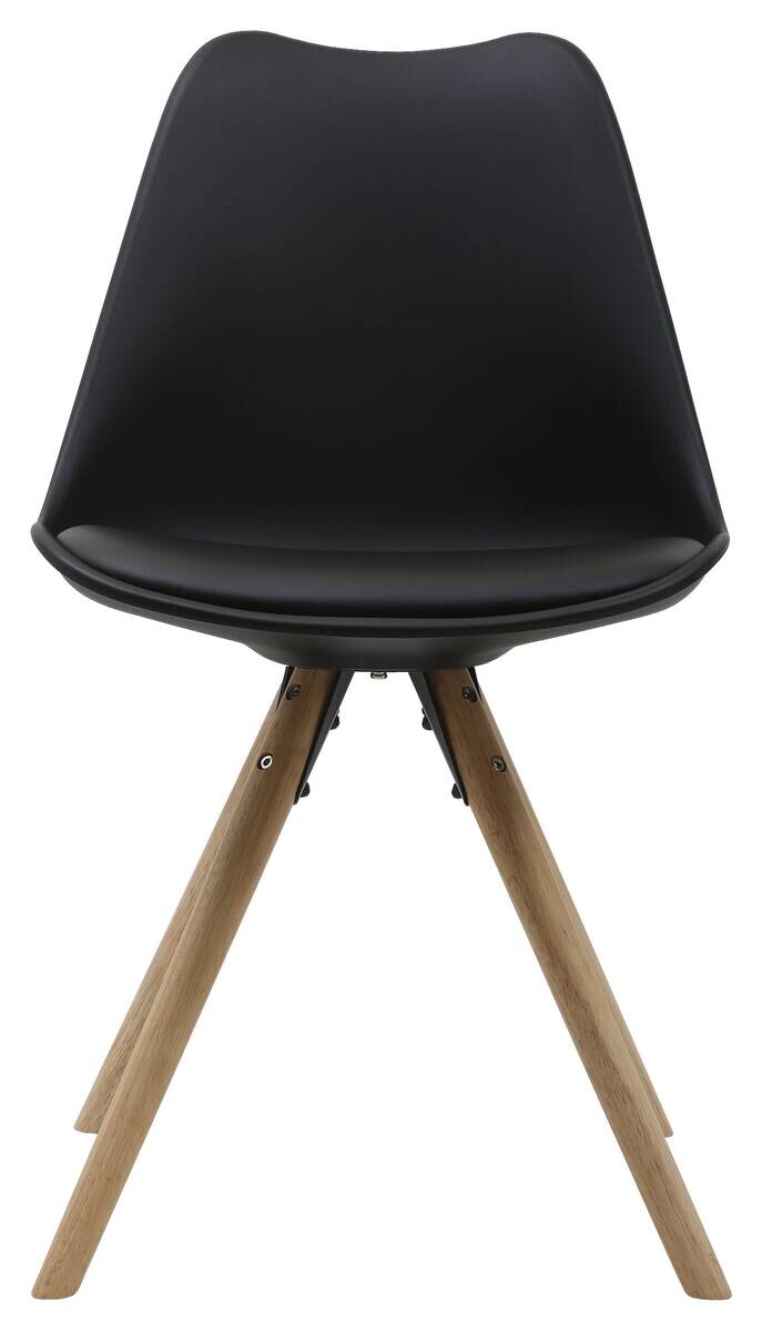 Stuhl Bela schwarz Kunststoff B/H/T: ca. 48x83,5x57 cm