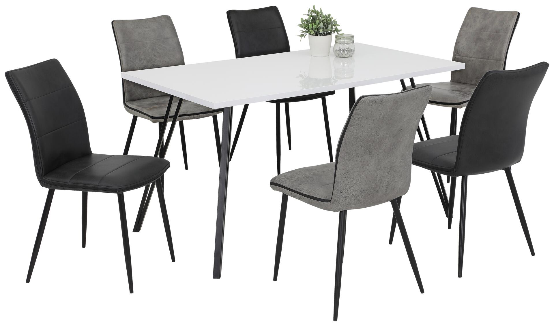 Stuhl Caroline anthrazit Vintage B/H/T: ca. 45x87x57 cm