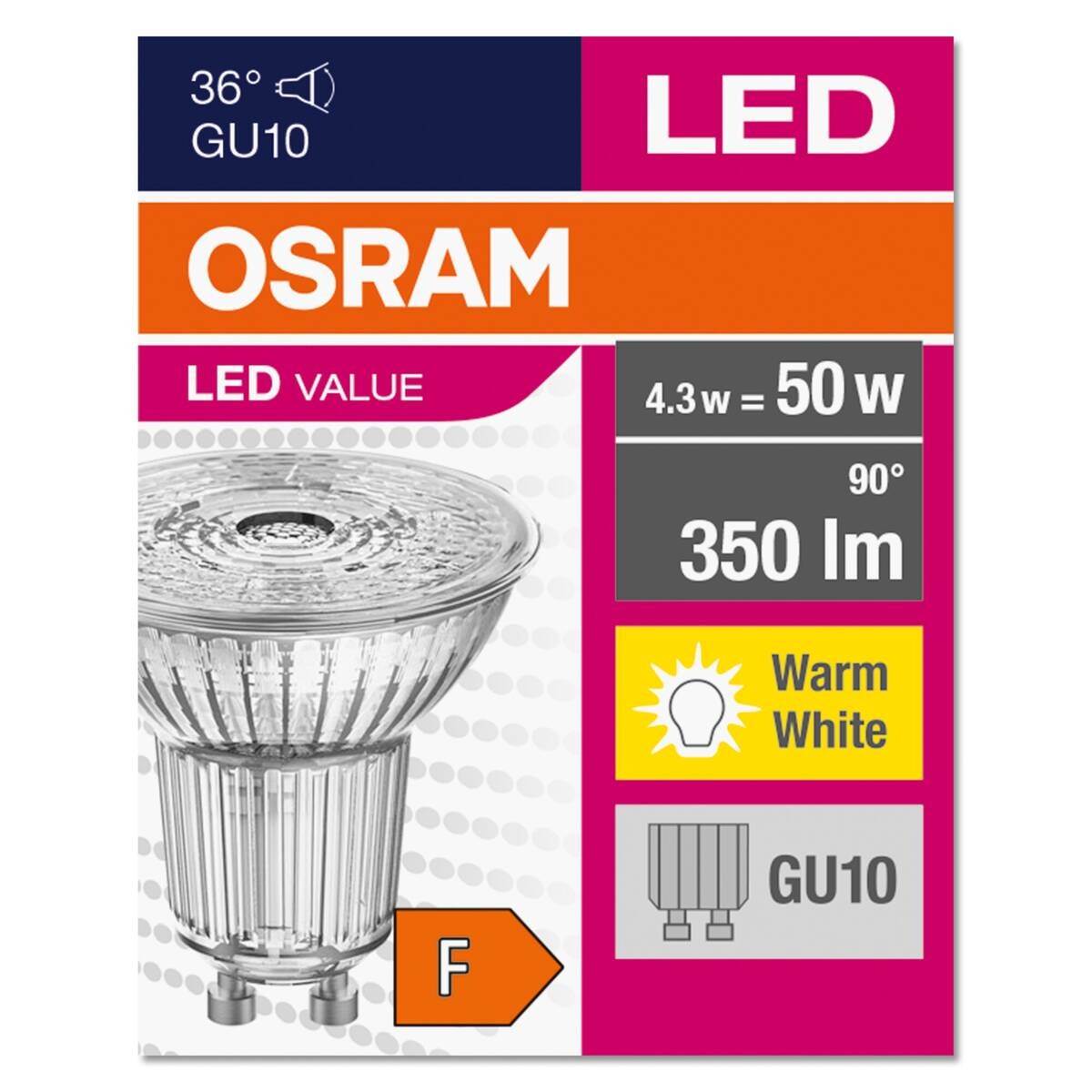 OSRAM Reflektorlampe AC32703 GU10