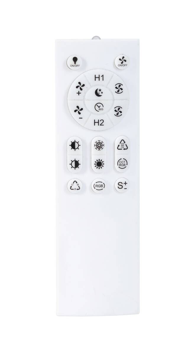 POCOline LED-Deckenventialor Eliana silber H/D: ca. 16x50 cm