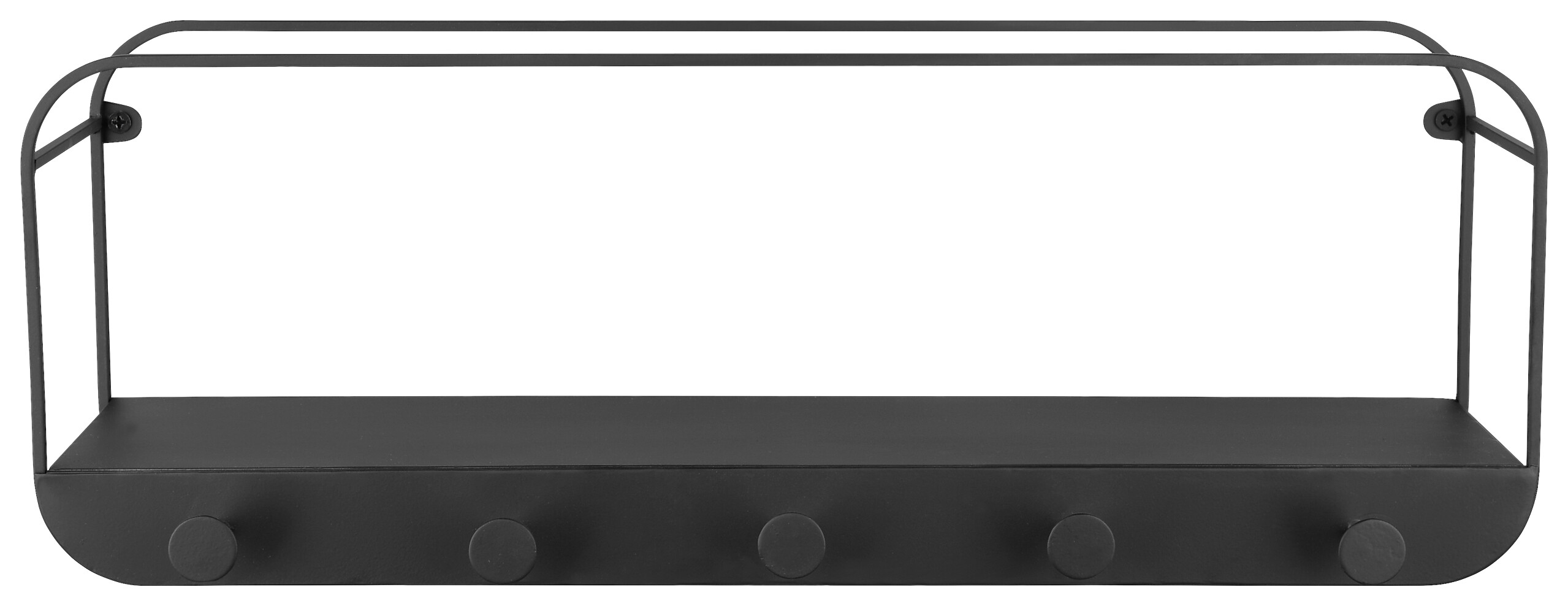 Wandregal Linda schwarz B/H/T: ca. 50x18x15 cm